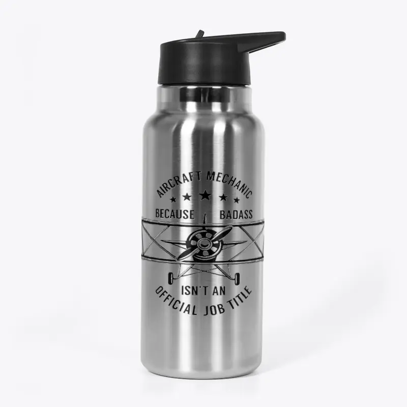 AIRCRAFT MECHANIC WATER BOTTLE